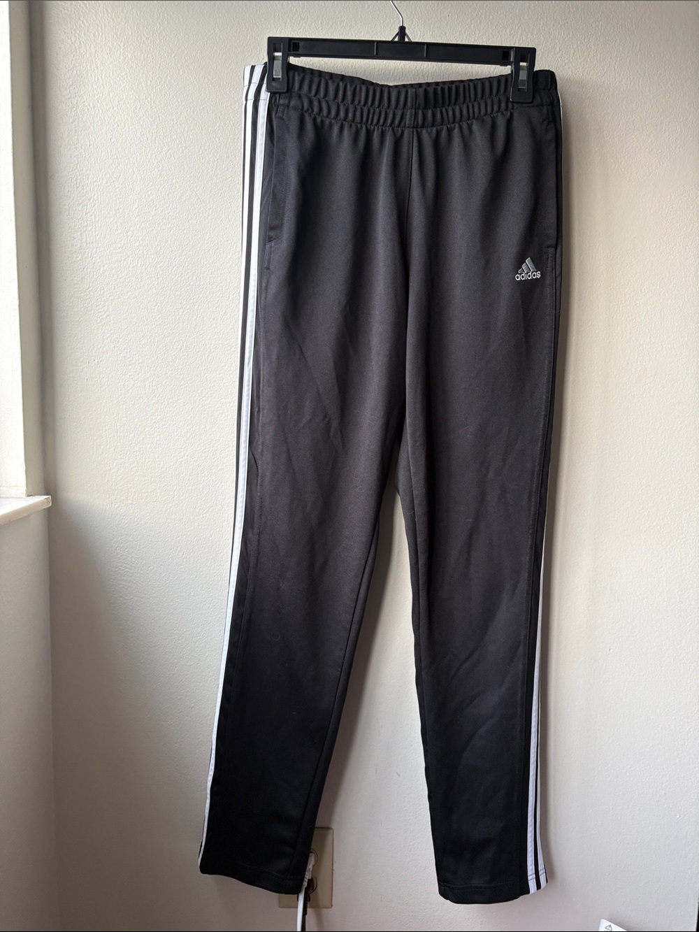 Adidas Women’s Black Tricot Black Track Pants Size M